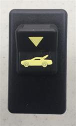 82-92 Camaro power hatch release switch (yellow print) NEW!!!