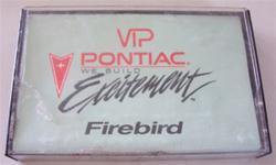 1991 Firebird owners information cassette tape