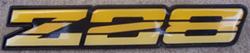 82-92 Camaro/IROC/Z28 dash badge (yellow)